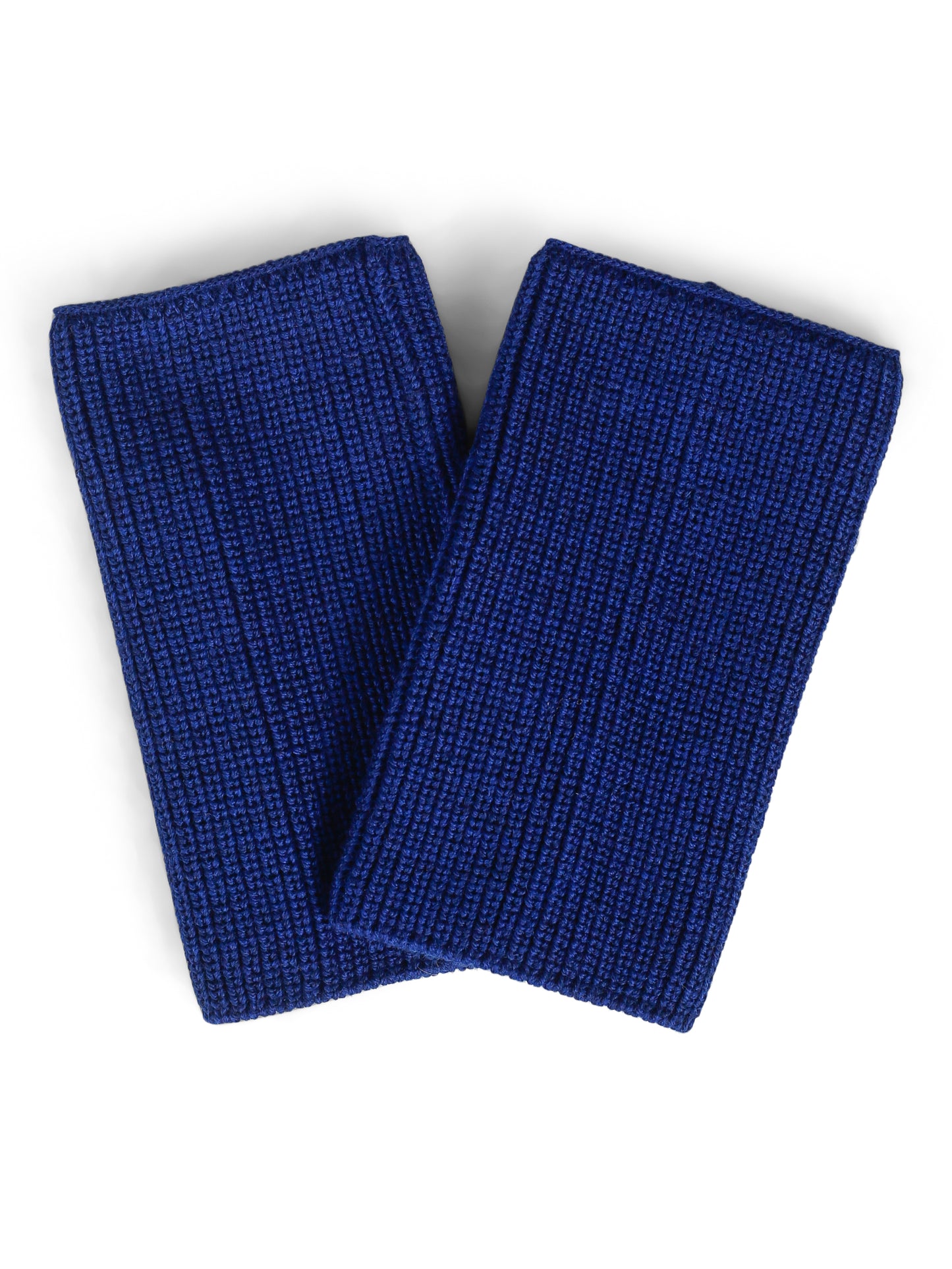 Kari kort genser med strukturmønster- kobolt blå