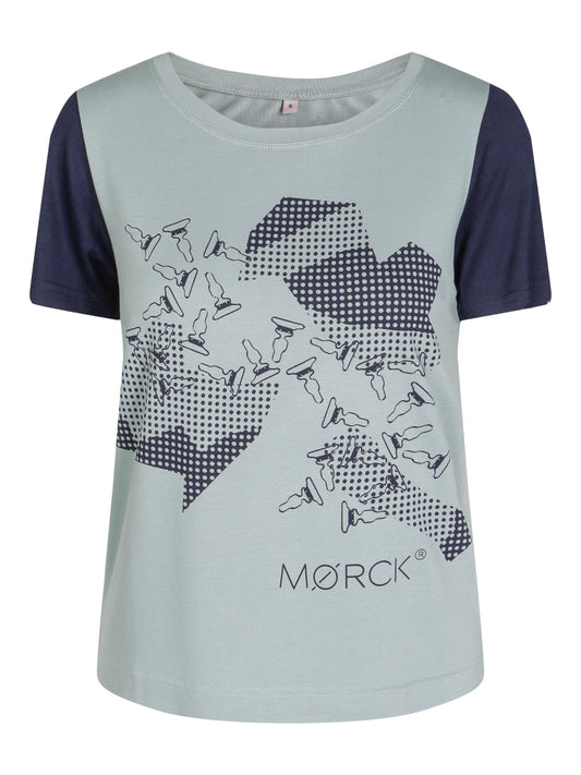 MØRCK long T-shirt with graphic print and logo